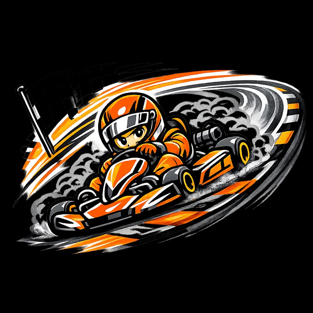Kurventechnik auf der Pitbike-Strecke